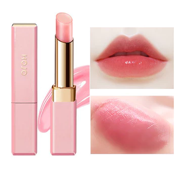 H HOJO Plump Son Môi Đổi Màu Xếp Chồng Màu Cam Nữ Dưỡng Ẩm Dưỡng Ẩm Hydrating Niche Son Môi Học Sinh Không Phai Màu