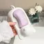 Hộp xà phòng hoạt hình COSCOVED, Đĩa xà phòng nhựa tự thoát hình mèo, Đĩa thoát nước xà phòng trắng dễ thương sáng tạo đa chức năng Hộ gia đình