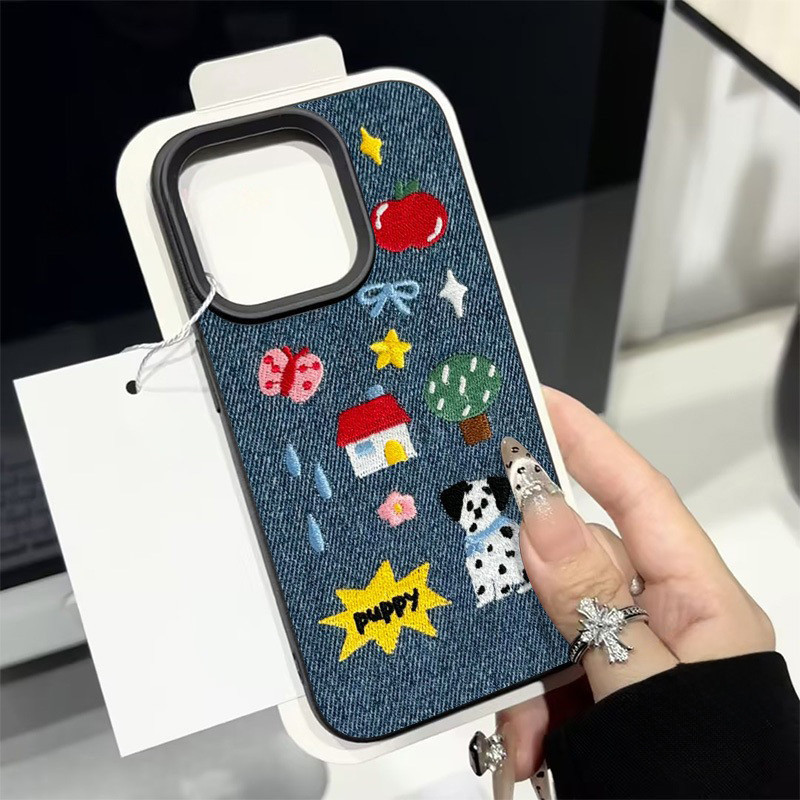 ốp đôi ốp điện thoại Cho IPhone 17 13 11 14 12 15 16 Pro Max  XR X XS Max 11 7 15 13 8 Plus Cô gái và con gấu Chống Sốc_