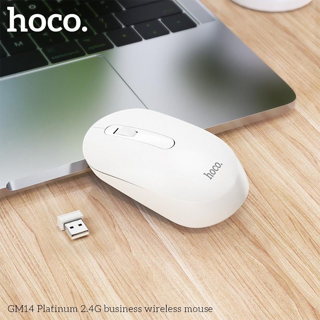 Chuột Không Dây Hoco GM14 2.4G kết nối USB, DPI 1200 chính hãng siêu mượt BH 6 tháng