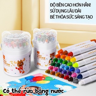 Màu sáp dầu tuyệt vời cho các dự án nghệ thuật - Bộ 36/48 màu sắc tươi sáng, an toàn, khuyến khích học sinh sáng tạo