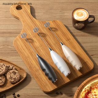 Nuanyangone.vn Máy trộn tạo bọt sữa điện không dây Máy tạo bọt cầm tay chạy bằng pin Kem cà phê Súp Bơ đậu phộng Trứng Đánh trứng Phụ kiện làm bánh mới