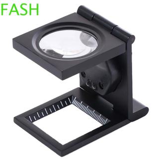 Kính lúp FASH 10X, Kính lúp gấp có thể gập lại ống kính thủy tinh, Dụng cụ đo lường Đèn LED cầm tay chính xác Kiểm tra vải đèn LED