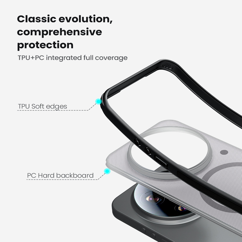 Nillkin Cho Xiaomi 17 Ultra Siêu Mờ Lá Chắn Pro Từ Tính Mờ Nhựa Cứng Ốp lưng Vỏ Bảo Vệ