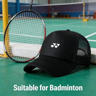 Mũ chạy bộ cầu lông YONEX với kem chống nắng tiện lợi, phù hợp cho cả nam và nữ