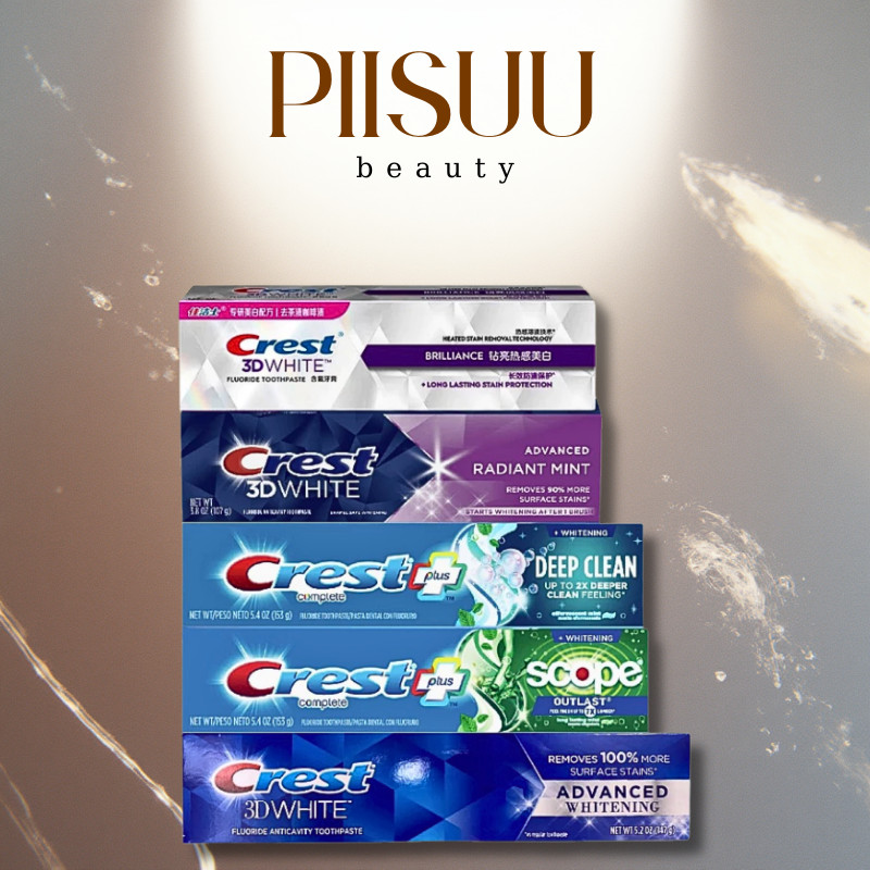Kem Đánh Trắng Răng Crest 3D White Radiant Mint , Brillance / Deep Clean/ Scope /Advanced Whitening