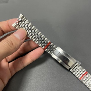 Dây đeo 21mm cho Rolex Datejust 41mm 126334 Vòng đeo tay đồng hồ Jubilee bằng thép bạc