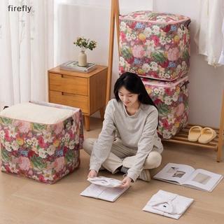 [Firefly] Túi đựng quần áo in hoa Dây kéo đôi Túi di chuyển chống ẩm chống thấm nước Túi đựng vải không dệt cho quần áo [VN]