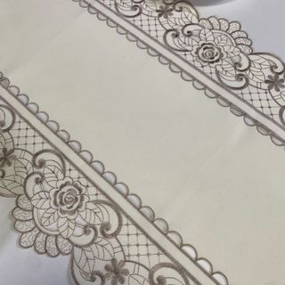 40X290cm Bàn Chạy Thêu Rỗng Vải Hộ Gia Đình Giường Chạy Tivi Tủ Vải Bàn Ăn Bàn Cà Phê Thêu Bàn Chạy Hộ Gia Đình Khách Sạn Thương Mại Cảm Giác Cao Cấp 01