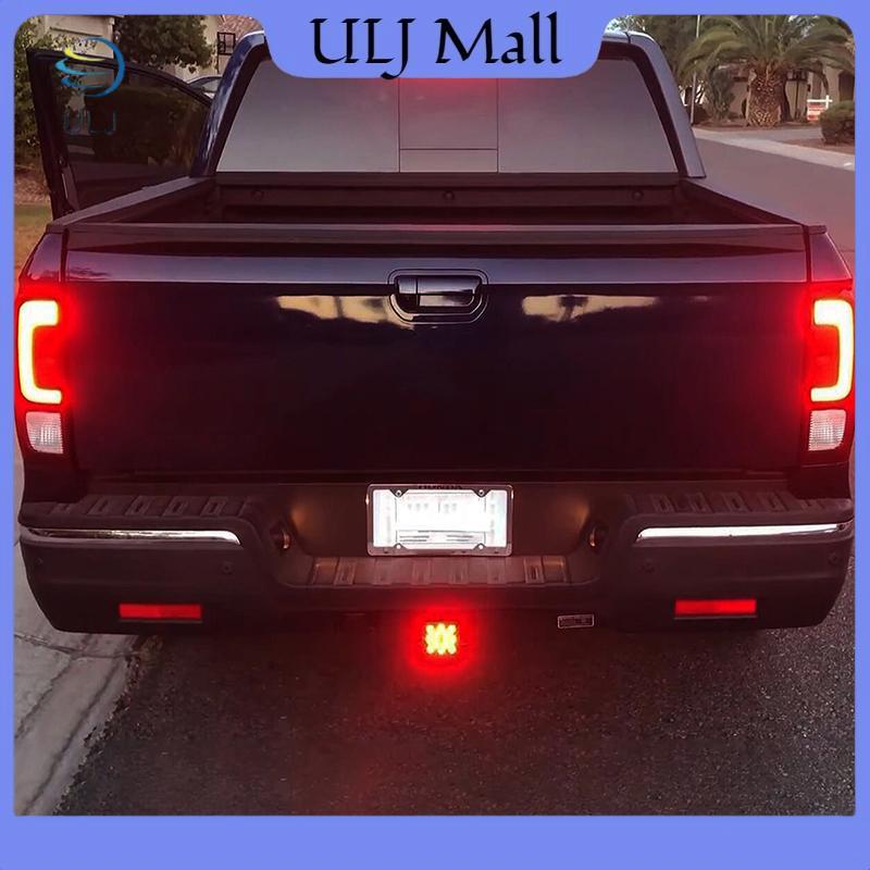 Đèn phanh màu đỏ xe ULJ LED DRL Xe tải Hitch Cover Fit 2 "Kéo Hauling Đuôi sau nhấp nháy Đèn hậu chống nước.