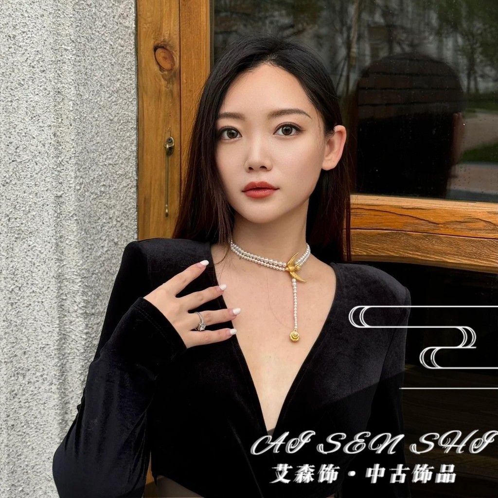 Vòng cổ mặt dây chuyền ngọc trai bồ câu hòa bình thời trang