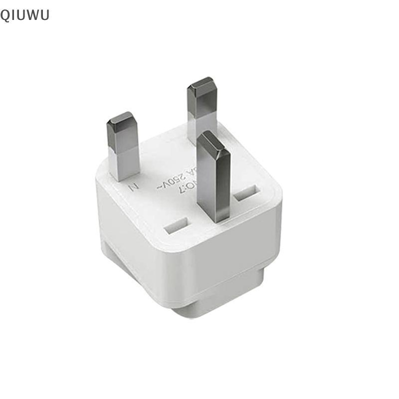 QIUWU 1 Cái Loại G Singapore Malaysia Vương quốc Anh Bộ chuyển đổi ổ cắm điện Trắng Đen 13A AU EU CN US sang Vương quốc Anh Bộ chuyển đổi phích cắm du lịch.
