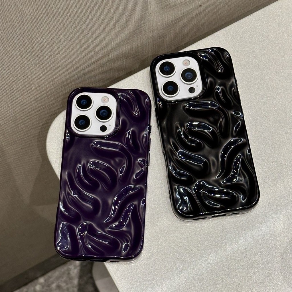 Hình dạng thiên thạch lập thể màu sắc tinh khiết thích hợp cho trường hợp iPhone 16promax 15 bao trọn gói 14 mềm 13 đơn