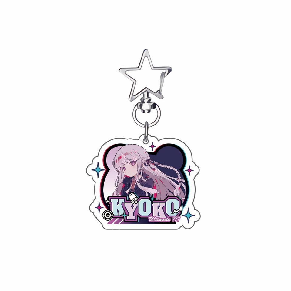 Anime Game Danganronpa Acrylic keychains keyring Stand Model Yasuhiro Taeko Kirigiri Kyouko Monokuma Cosplay Bag Gifts