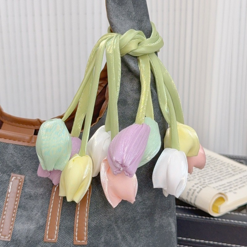 Phụ Kiện Handmade Tulip Hồng - Quần Áo & Túi Vải Trang Trí Tóc