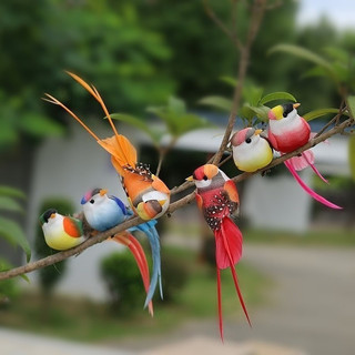 【COD】Chim nhân tạo và tổ chim giả gắn cây, trang trí sân vườn – tiểu cảnh – ban công, decor sinh động