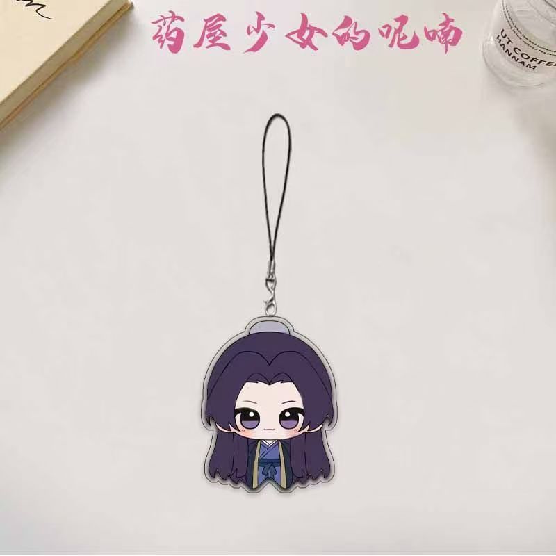 Anime The Apothecary Diaries Phone Acrylic Keychain Charms Cute Maomao Figure Keychain Keyring for Bag Backpack Gift