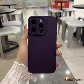 Ốp Silicon Lỏng Ins Tương Thích Cho iPhone 16 Pro Max 15 14 Plus 13 Mini 15ProMax 14ProMax 13ProMax Vỏ Bảo Vệ Ống Kính Doanh Nghiệp Đơn Giản Vỏ Mềm Chống Sốc Vỏ Nhiều Màu Sắc