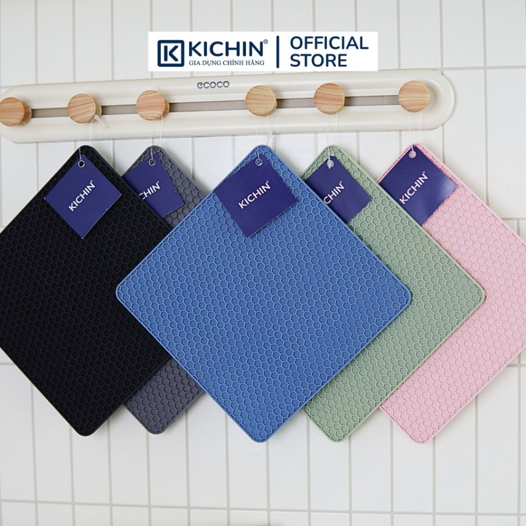Miếng lót Silicone Thương hiệu KICHIN Cao Cấp Chiu Nhiệt Cao Chống Trầy Xước Vỡ Mặt Bếp, Bàn, Lót Nồi