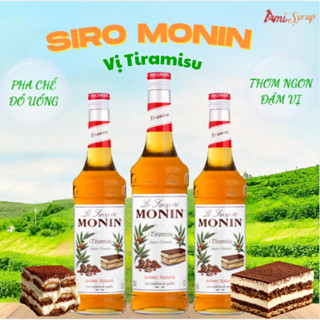 Siro Monin Tiramisu 70cl, Nguyên Liệu Pha Chế Hương Bánh Tiramisu Thơm Ngọt, Syrup Nhập Khẩu Pháp