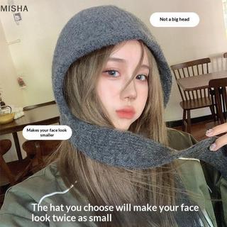 Misa Balaclava Bonnet Nữ - 2 Trong 1, Dệt Kim Giữ Ấm Cho Mùa Đông
