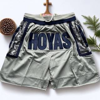 American Casual Retro George University City Street Printing Basketball Pocket Shorts UP2s