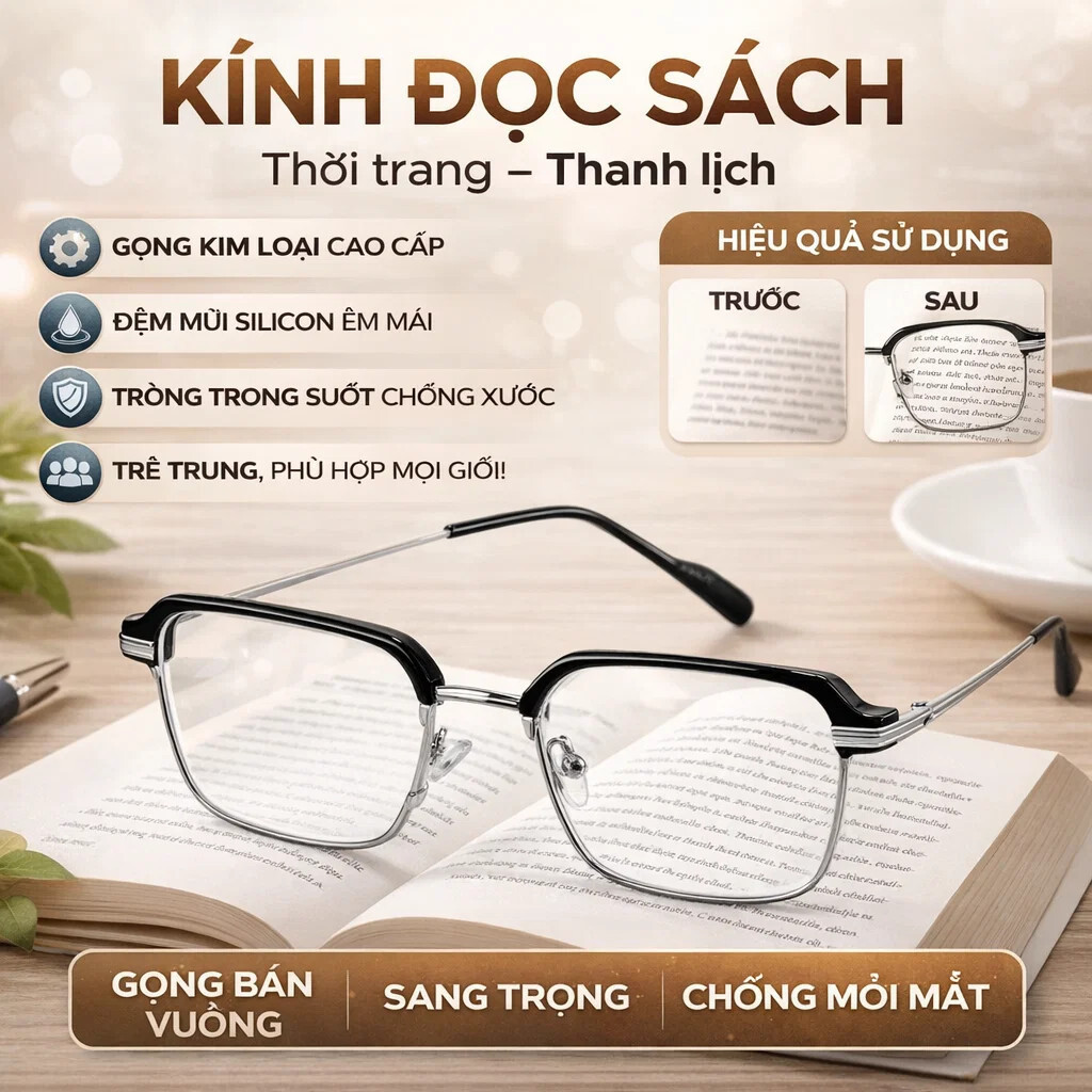 Kính đọc sách tự động lấy nét / Kính đọc sách chống ánh sáng xanh / Kính thông minh / Kính đọc sách cho người cao tuổi/kính đọc sách thông minh/kính chống ánh sáng xanh
