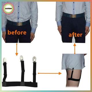 SAFENH Áo Sơ Mi Nam Thắt Lưng Có Chống Trơn Trượt Loing Kẹp Quý Ông Chân Đùi Treo Garters Dây Đeo Thời Trang Co Giãn Đồng Nhất VN