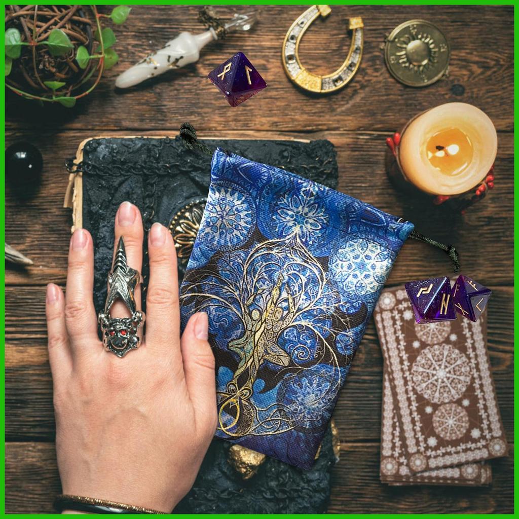 Túi đựng thẻ Tarot Oracle Tarot Deck Holder Túi nhung Deck Case Storage Vintage Thiết kế dễ thương cho trẻ em Đọc saixit2vn