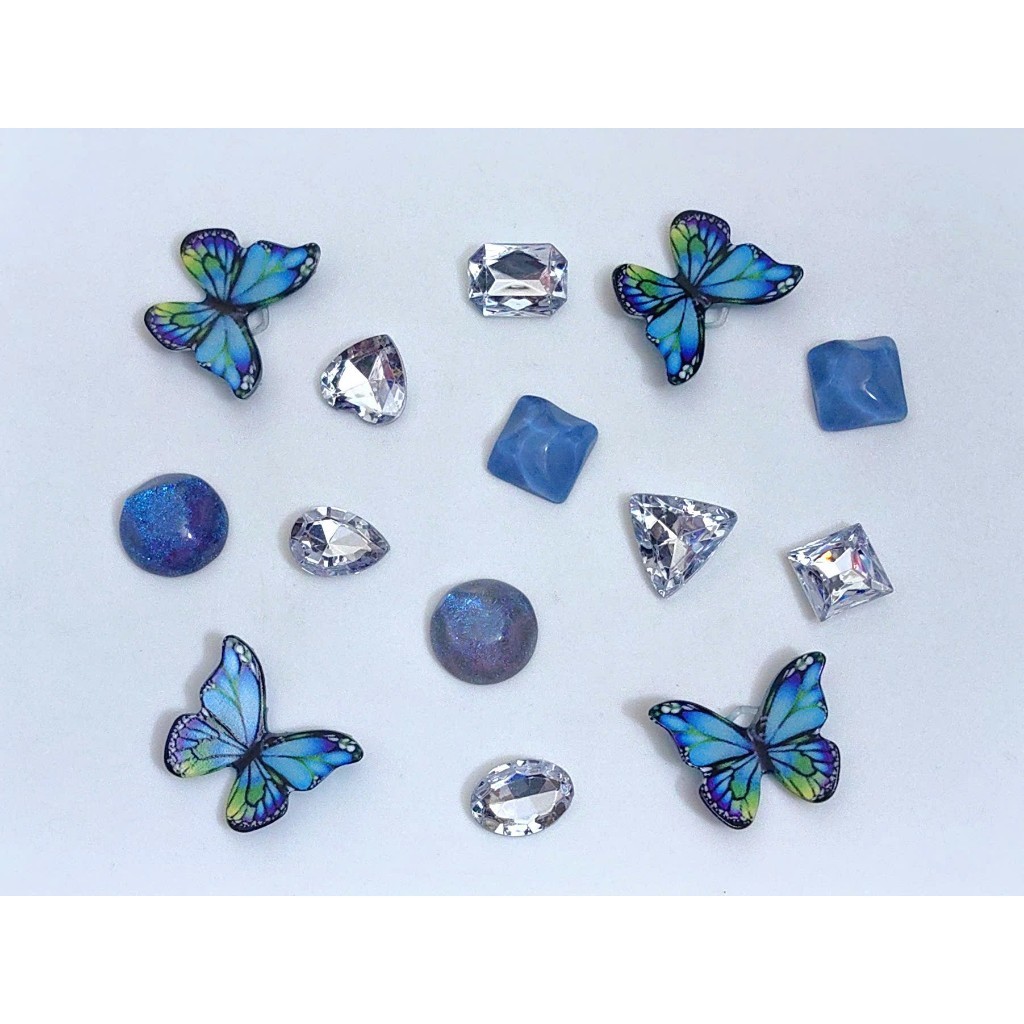 SET CHARM GẮN DÉP CAO CẤP: BƯỚM VÀ HOA