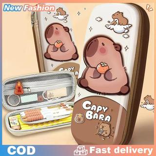 3D dễ thương capybara bút chì trường hợp, không thấm nước vỏ cứng Túi bút cho các đồ dùng học tập
