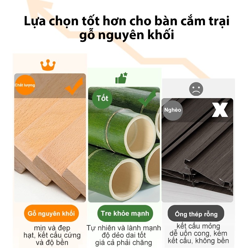 bàn gấp gọn camping, dã ngoại cắm trại du lịch ngoài trời hợp kim nhôm cao cấp siêu nhẹ khung chắc chắn