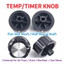 Núm một trục LAKAM, Phụ kiện nhà bếp KL50-G3 Núm công tắc hẹn giờ, Dễ dàng lắp đặt Phụ kiện nồi chiên không khí Phụ kiện thay thế