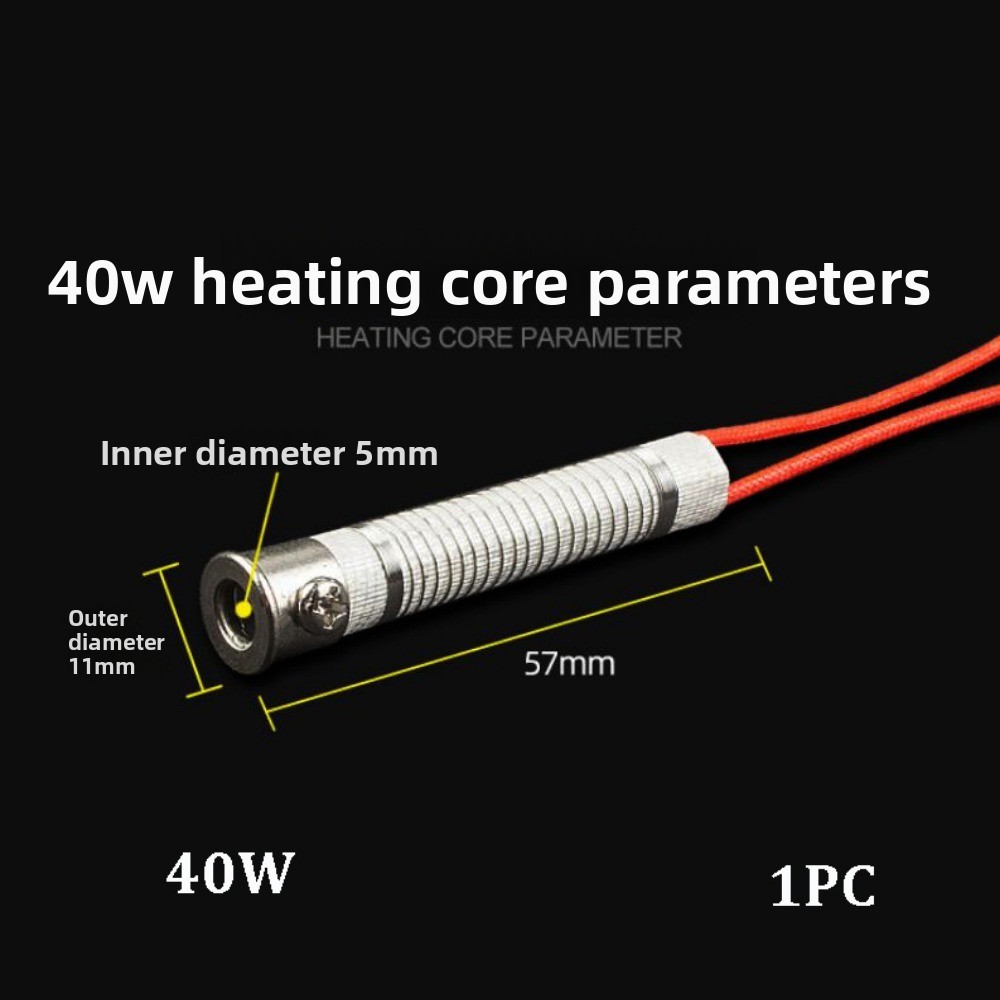 SAIA 1 / 10 chiếc Thay thế bộ phận sưởi ấm bên ngoài, Chịu nhiệt độ cao 30W40W60W100W Lõi sắt hàn điện, Thiết bị phụ tùng 220V chất lượng cao