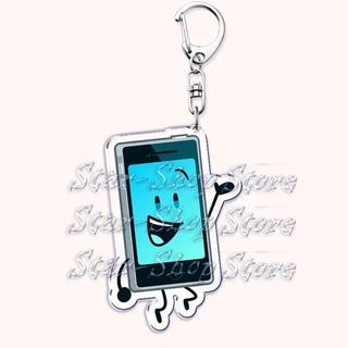 Trò chơi bfdi bfb nhân vật Keychain cho các phụ kiện túi firey Ruby Teardrop hoa Pin coiny giá tag dây móc