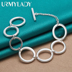 Trang sức nữ bạc 925 gồm dây chuyền và vòng tay - Phù hợp tiệc cưới và thời trang
