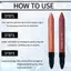 NS Perfect Color Duo-Shadow Liner 2 trong 1 Bút kẻ mắt & Phấn mắt Taleden Shadow Liner Duo Plum Eyeshadow Sti Smolder Sti Set để làm cho đôi mắt sáng của bạn Pop NS