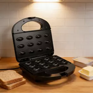 halluya.vn-sip-my 12 Máy Làm Bánh Quy Quả óc chó Không Dính Hai Mặt Mini Nut Máy Làm Bánh Waffle Khuôn Điện Đa Năng Dễ Dàng Vệ Sinh