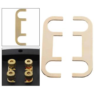 Bộ 2 đầu nối cáp loa, đầu nối chắc chắn cho cốc thiết bị đầu cuối, được làm bằng đồng, để kết nối thiết bị đầu cuối, phích cắm loa siêu trầm