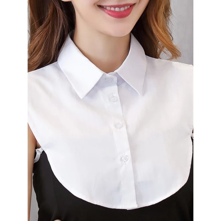 Cổ Giả Áo Sơ Mi Trắng Nữ Phù Hợp Với Cổ Giả Xuân Thu Đông Phù Hợp Với Áo Len Quần Áo Đáy Áo Sơ Mi Đen Cổ Áo Sơ Mi Cổ Áo Sơ Mi