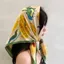 Băng đô tam giác PYCOU, Khăn trùm đầu hoa kiểu Pháp giả lụa phong cách mục vụ cho bé gái, Khăn lụa thủ công ngọt ngào Hàn Quốc chụp ảnh ngoài trời