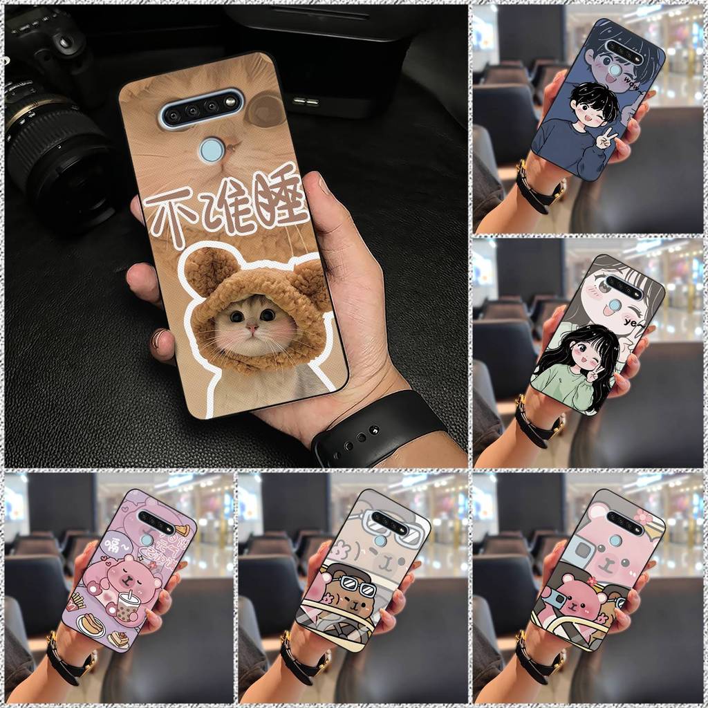 Ốp Lưng TPU Graffiti LG Q51, chống sốc toàn bộ, thiết kế hoạt hình bền đẹp, dễ thương, bảo vệ máy
