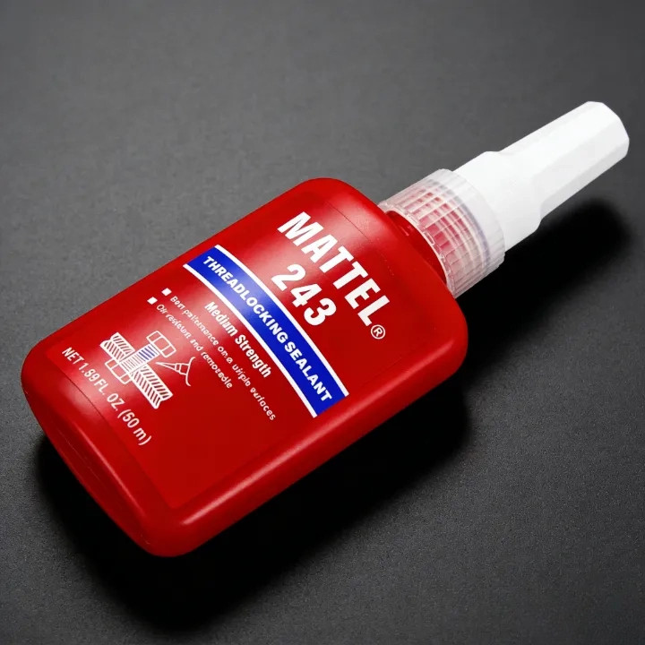 Keo dán ren 243 kỵ khí bu lông 10-50ml Keo khoá ren / Keo dán ren，Thay thế vòng đệm phẳng, vênh，Chống rung / Chống xoay
