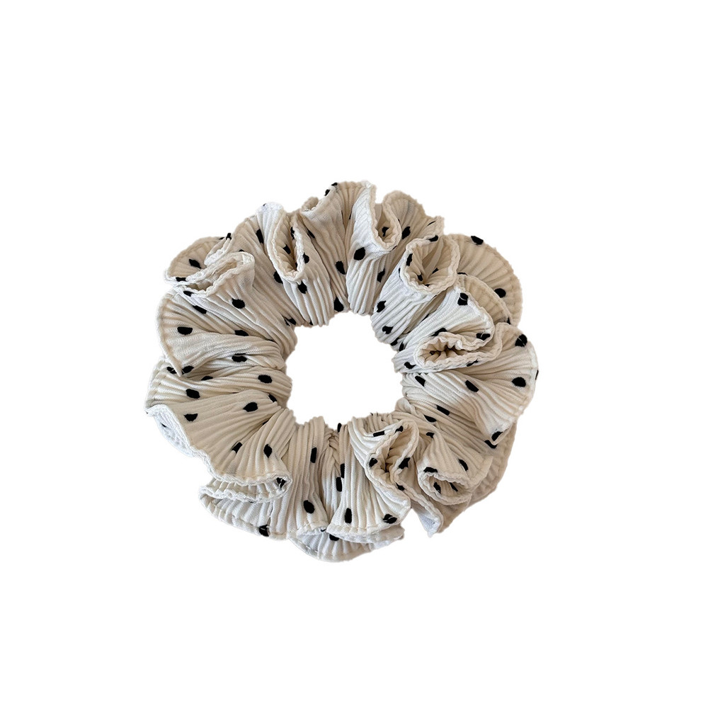 Hàn Quốc Chấm Bi Vải Buộc Tóc Scrunchie