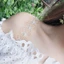 CATMALLER88 Dây đeo áo ngực hoa, Dây đeo áo ngực ren co giãn chống trượt, Dây đeo đồ lót hình bướm có thể điều chỉnh gợi cảm Dây đeo đồ lót Tiệc cưới cô dâu