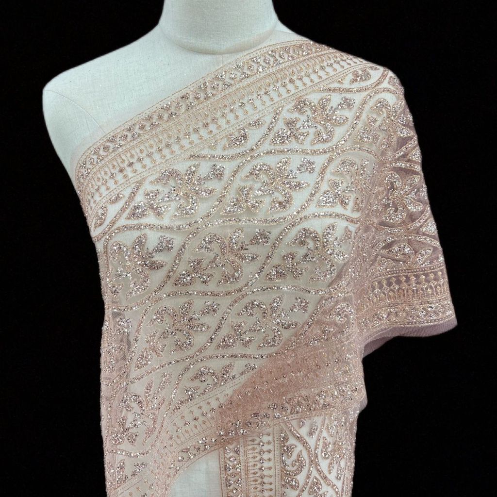 Lưới sequin phong cách nữ, phù hợp làm áo dài dân tộc hoặc khăn choàng