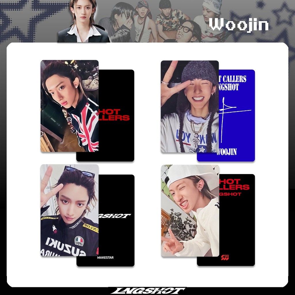 4 LNGSHOT SHOT CALLERS Album Photocards MAKESTAR MUSIC KOREA