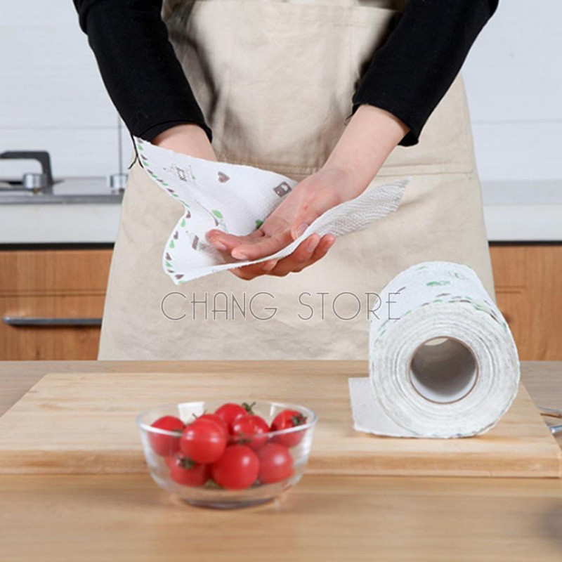 [COMBO] 5 CUỘN Khăn lau bếp đa năng Họa tiết 20CM siêu dai, thẩm hút tốt, có thể tái sử dụng - Gia Dụng Anh Dương 68