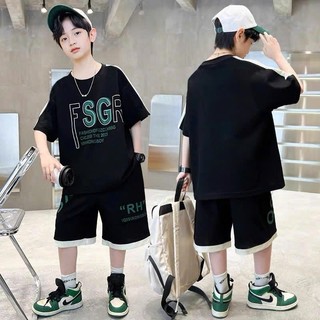 Bộ quần áo bé trai 18-52kg mẫu RSGR chất liệu thoáng mát, thấm hút mồ hôi. Thiết kế năng động. NL9