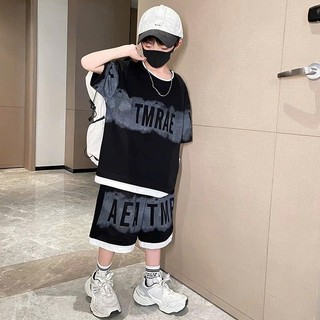 Bộ quần áo mùa hè dành cho bé trai 18-52kg mẫu chữ BOO màu sắc đẹp, thiết kế cá tính. NL10